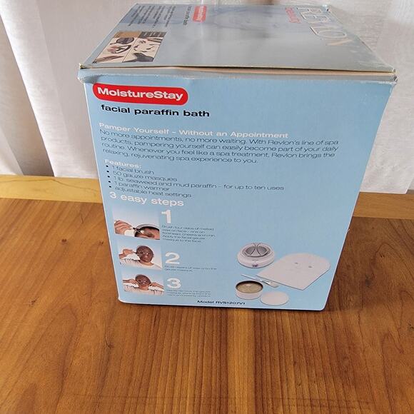 Revlon Beauty MoistureStay Facial Paraffin Bath RVS1207 Home Spa New Open Box - Picture 4 of 4